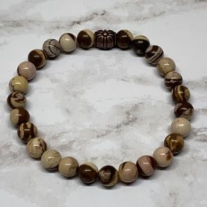 Zebra Jasper Gemstone Bracelet